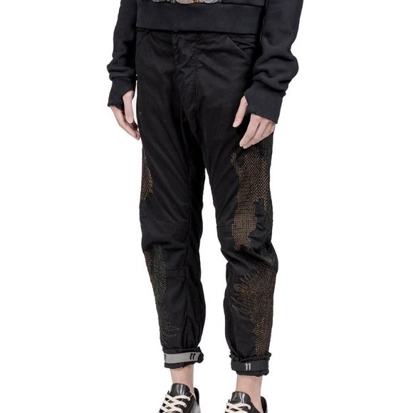 NWT 11 by Boris Bidjan Saberi Embroidered Pants - Picture 1 of 8